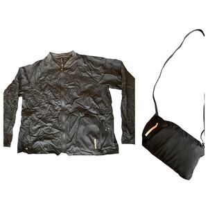 REI Packable Windbreaker Jacket foldable travel pouch camping hiking Mens XL